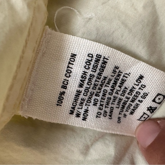 Alex Mill Wash & Go Mens XL Butter Yellow Cotton Long Sleeve Button Down Shirt - Picture 7 of 10